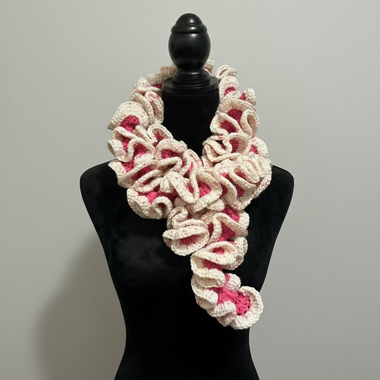 Sprinkle Me Pink Curly Scarf