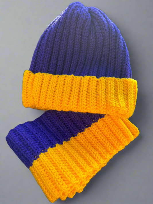 Omega Psi Phi Hat & Scarf Set