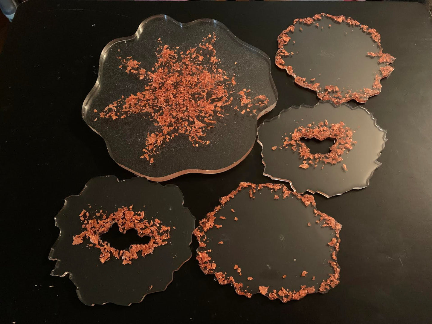 5pc Coaster & Mini Tray Set